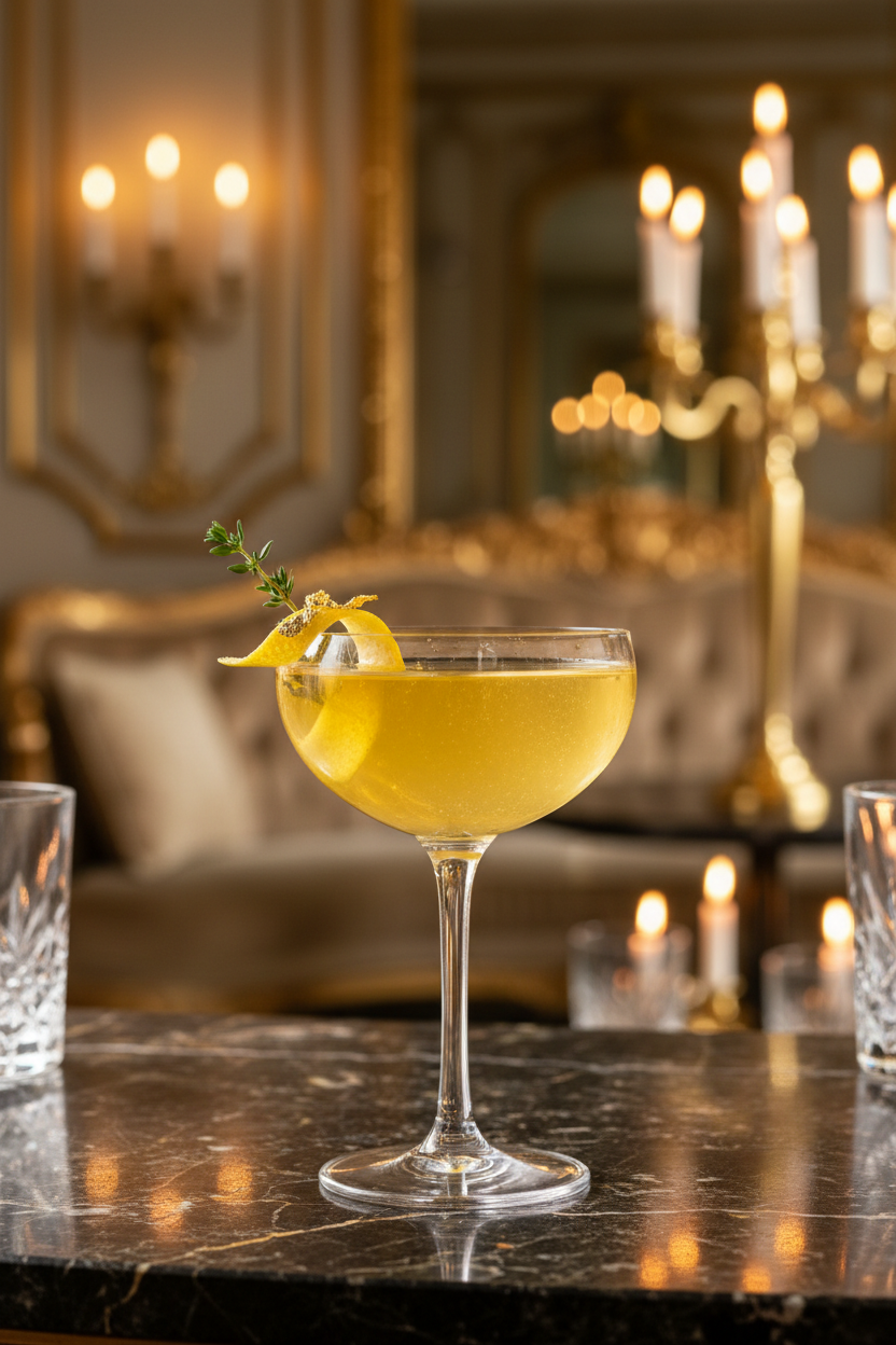 Golden Paris — Signature Apheliazone Cocktail