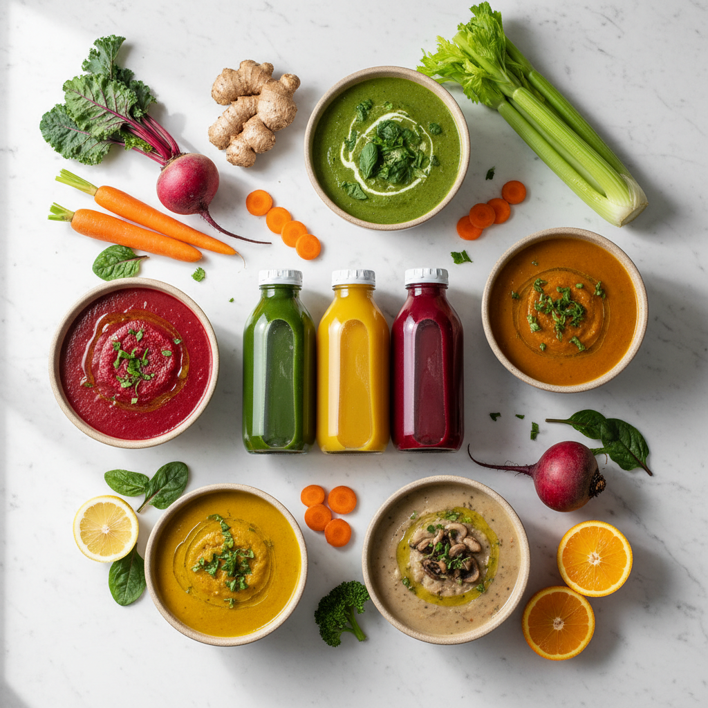 5-Day Vegan Soups & Juice Cleanse - Nationwide
