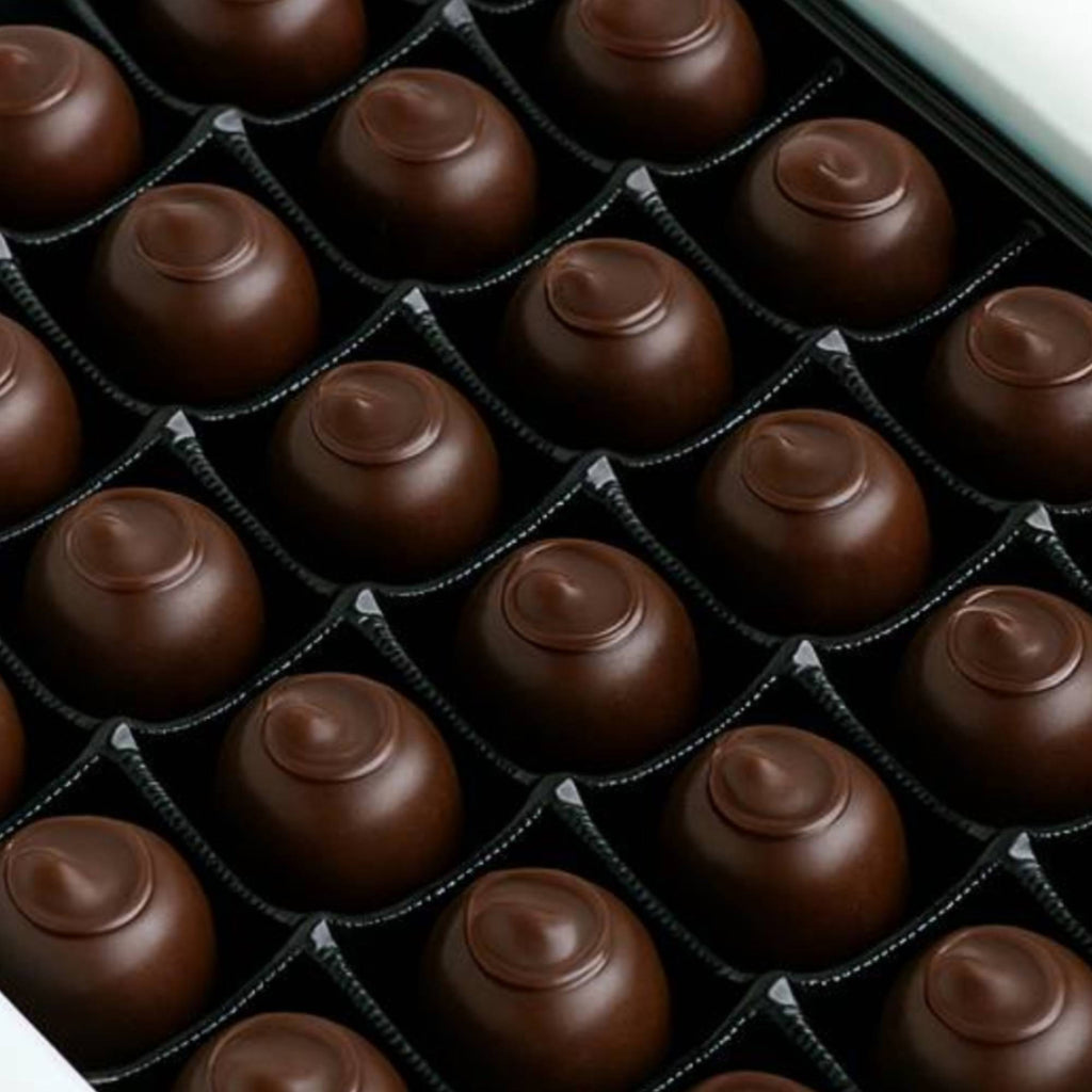 Andy Anand Sugar-Free Belgian Dark Chocolate Cherry Cordials, 25 pc – Plant-Based, Liquid Center, Diabetic-Friendly, Birthday Gift Box