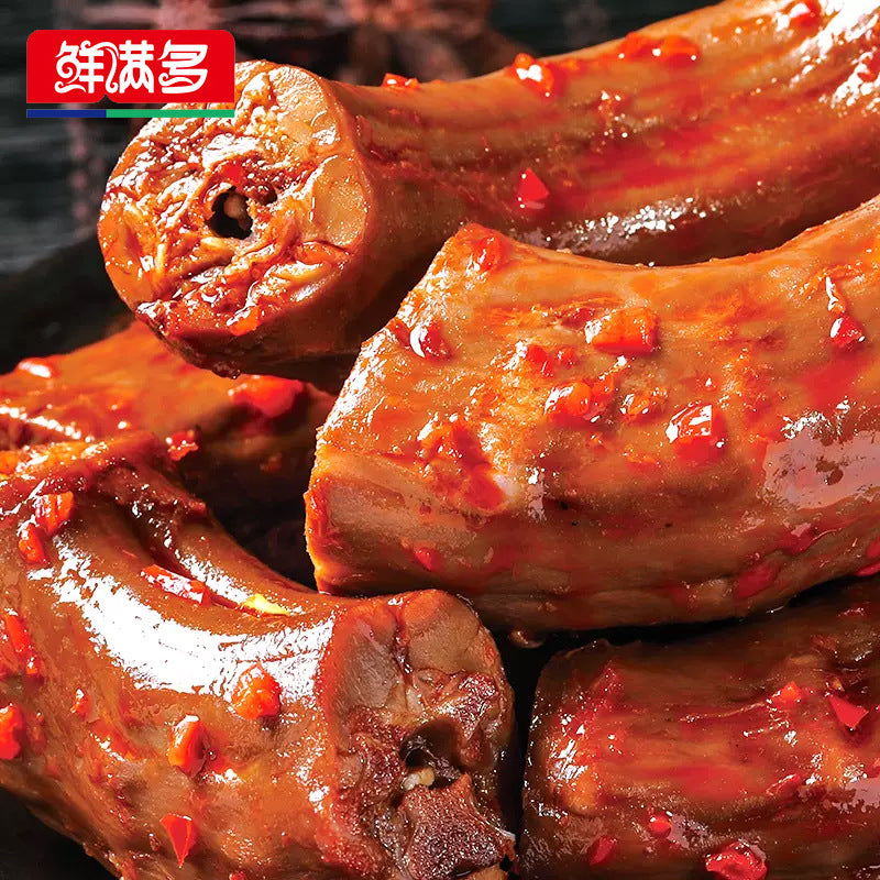 Xianmanduo Roasted Neck Whole Chicken Neck Black Duck Neck Spicy Honey Sauce Sweet and Sour Grilled Neck 50g Internet-famous Snack Wholesale
