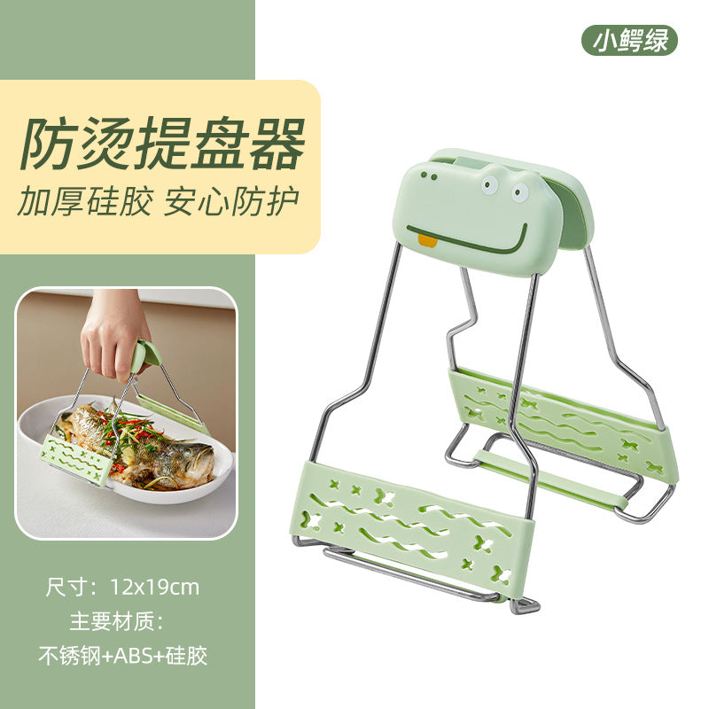 Anti-scald clamps, bowl clamps, anti-hot hand clamps for kitchen use to clamp plates, steamed vegetables, stainless steel plates, bowls, and artifacts are non-slip